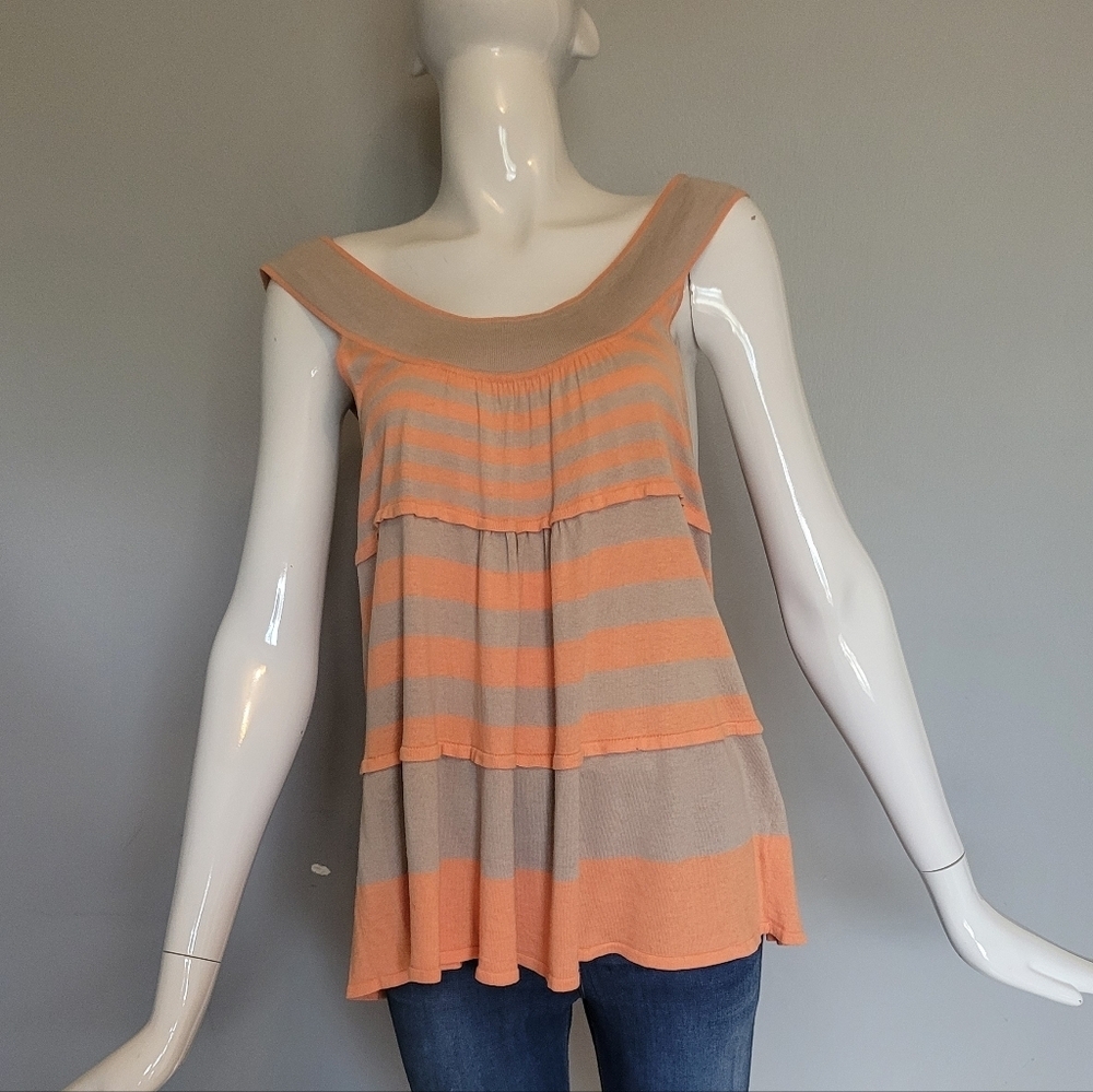Free People Knit Tiered Swing Tank, VGUC, Size M